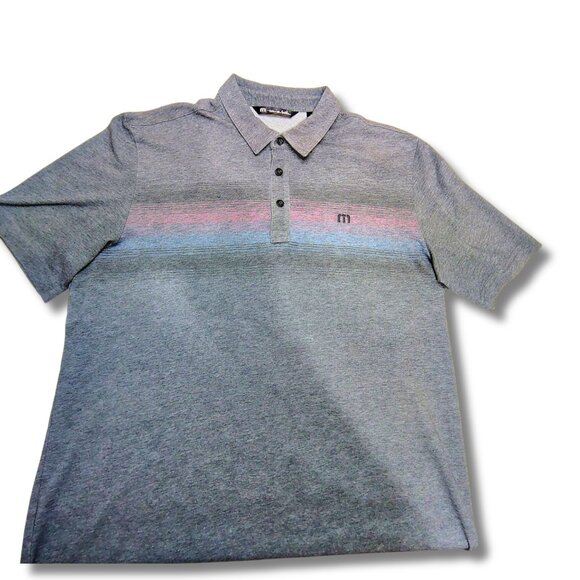 Travis Mathew Gray WERE DANCIN Performance Polo L - Picture 5 of 8